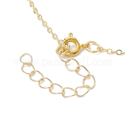 Brass Round with Rhombus Pendant Necklace&nbsp;NJEW-JN04698