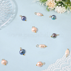 30Pcs 3 Styles Natural Cultured Freshwater Pearl Rice Potato Charms&nbsp;PALLOY-SC00020