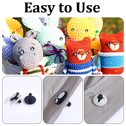 40 Sets 4 Style Plastic Doll Safety Eyes&nbsp;DOLL-PH0001-29