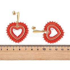 Glass Seed Bead Dangle Earrings&nbsp;EJEW-MZ00768-02
