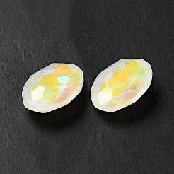 Mocha Fluorescent Style Glass Rhinestone Cabochons&nbsp;GGLA-M005-01B-001MK