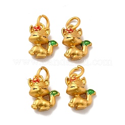 Rack Plating Alloy Enamel Pendants&nbsp;PALLOY-E006-11MG