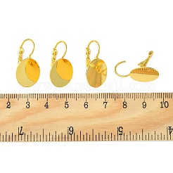 Brass Leverback Earring Findings&nbsp;KK-F718-05G
