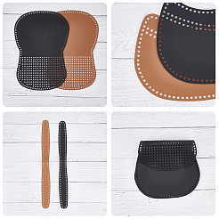 2 Sets 2 Colors PU Leather Basket Bottoms&nbsp;DIY-CA0001-72