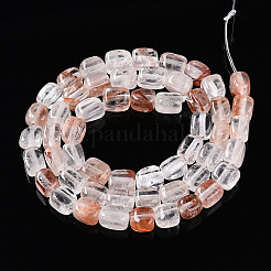 Natural Hematoid Quartz/Ferruginous Quartz Beads Strands&nbsp;G-T141-31