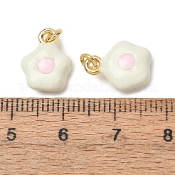 Brass Enamel Pendants&nbsp;LS-KK-CJC21A4-01G-05-RS
