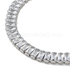 Cubic Zirconia Tennis Bracelet&nbsp;BJEW-M301-04P-01