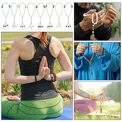 8Pcs 8 Colors Imitation Pearl & Alloy Charm Bracelets&nbsp;BJEW-PH0004-67