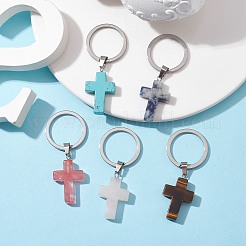 Synthetic & Natural Mixed Gemstone Keychains&nbsp;KEYC-JKC00729