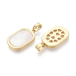 Natural White Shell Pendants&nbsp;KK-T073-64B