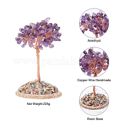 2Pcs 2 Style Money Tree Display Decorations&nbsp;DJEW-FH0001-05
