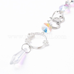 AB Color Plated Crystal Bullet Big Pendant Decorations&nbsp;LS-HJEW-G019-03F
