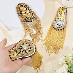 6Pcs 3 Styles Fashionable Tassel Epaulettes&nbsp;AJEW-GL0002-25