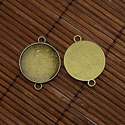 20mm Clear Domed Glass Cabochon Cover for Flat Round DIY Alloy Photo Connector Making&nbsp;DIY-X0107-AB-FF