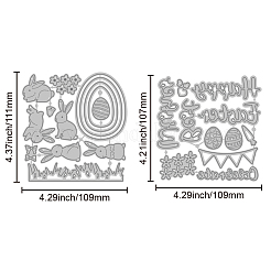 Easter Theme Carbon Steel Cutting Dies Stencils&nbsp;DIY-WH0309-3445