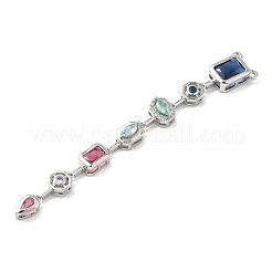 Brass Micro Pave Cubic Zirconia Big Pendants&nbsp;KK-G547-01P