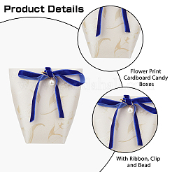 Flower Print Cardboard Candy Boxes&nbsp;CON-WH0089-51A