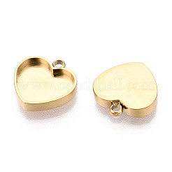 304 Stainless Steel Connector Cabochon Settings&nbsp;STAS-N115-39G