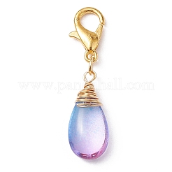 Glass Pendant Decorations&nbsp;HJEW-JM01713