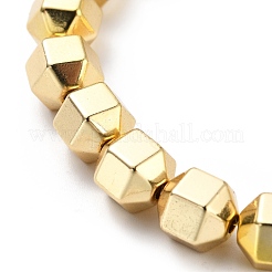 Electroplated Non-magnetic Synthetic Hematite Beads Strands&nbsp;G-G849-01G