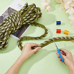 12.5M Polyester Twisted Lip Cord Trim&nbsp;OCOR-WH0071-90B