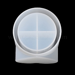 Valentine's Day Theme Column with Heart DIY Candle Cup Silicone Molds&nbsp;DIY-G098-02C