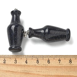 Synthetic Blue Goldstone 3D Pendants&nbsp;G-K385-10P-01