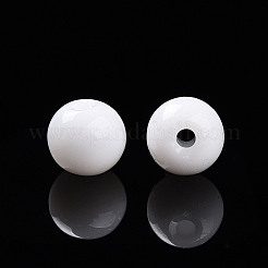 Opaque Solid Color Glass Beads&nbsp;GLAA-N007-4mm-A01