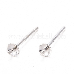 925 Sterling Silver Stud Earring Findings&nbsp;STER-K167-027A-S