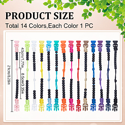 14Pcs Plastic Pace Counter Beads for Land Navigation&nbsp;BJEW-DR00005