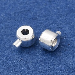 Brass Crimp Beads&nbsp;KK-Z030-17B-S