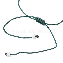 Natuarl Malaysia Jade Braided Bead Bracelets for Men Women&nbsp;BJEW-MZ00208-04