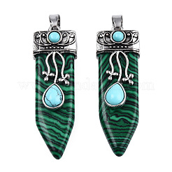 Synthetic Malachite Pendants&nbsp;G-S292-05C