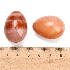 Natural Red Banded Agate(Dyed & Heated) Egg Stone&nbsp;GG-L654-H02-09