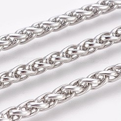 Tarnish Resistant 304 Stainless Steel Wheat Chain Bracelets&nbsp;BJEW-P235-11P