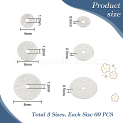 180pcs 3 Styles Brass Spacer Beads&nbsp;KK-PH0005-88