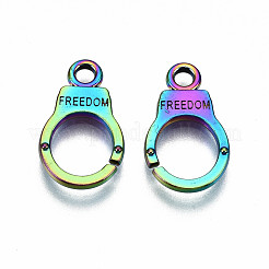 Rainbow Color Alloy Pendants&nbsp;PALLOY-S180-077-RS