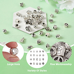 40Pcs 20 Style Zinc Alloy European Beads&nbsp;FIND-KS0001-20