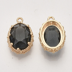 Faceted Glass Pendants&nbsp;GLAA-T010-014