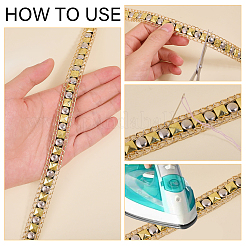 2.5 Yards Alloy Chain Rivet Back Glue Clothing&nbsp;DIY-CA0006-98A-PG