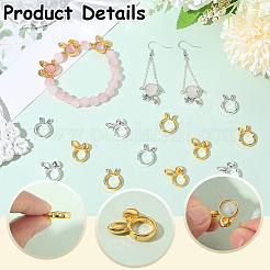 80Pcs 4 Styles Alloy Bead Frame&nbsp;FIND-SC0017-78