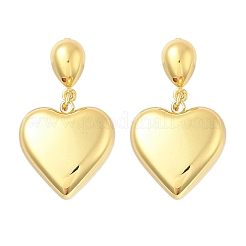 Heart 304 Stainless Steel Dangle Stud Earrings&nbsp;EJEW-A125-56G