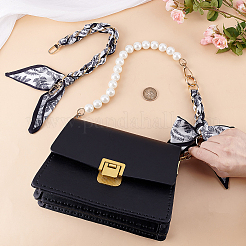 2Pcs 2 Styles Bowknot Ribbon Alloy Handbag Chain Straps&nbsp;FIND-GO0003-74