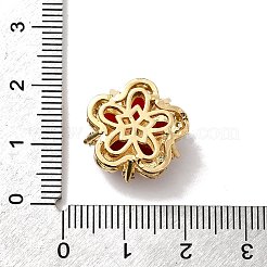 Brass Pave Cubic Zirconia Multi-Strand Links&nbsp;KK-Z131-20G