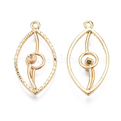 Brass Pendant Rhinestone Settings&nbsp;KK-S356-418-NF