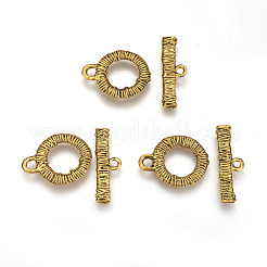 Tibetan Style Alloy Toggle Clasps&nbsp;PALLOY-E500-01AG