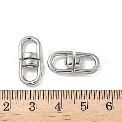 304 Stainless Steel Double Eye Swivel Clasps&nbsp;STAS-L300-011A-P