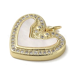 Brass Micro Pave Cubic Zirconia Pendants&nbsp;KK-Q808-09G