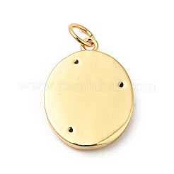 Rack Plating Brass Clear Cubic Zirconia Pendants&nbsp;KK-H431-51G