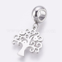 304 Stainless Steel European Dangle Charms&nbsp;STAS-O097-07P